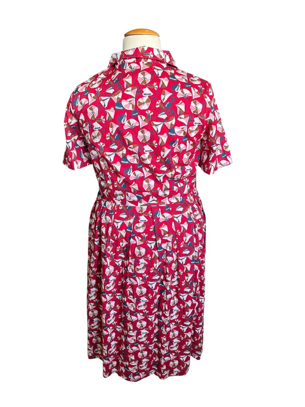 Seasalt Cornwall Charlotte Dress US 14 Organic Cotton Floral Midi Shirt Dress - Picture 3 of 8